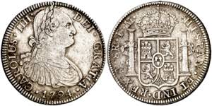 1794. Carlos IV. México. FM. 8 reales. (AC. ... 