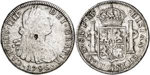 1796. Carlos IV. México. FM. 8 reales. (AC. ... 