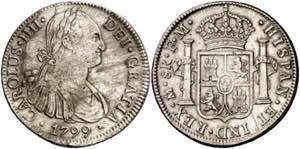 1799. Carlos IV. México. FM. 8 reales. (AC. ... 