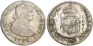 1796/5. Carlos IV. Santiago. DA. 2 reales. ... 