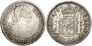 1800. Carlos IV. Santiago. AJ. 2 reales. ... 