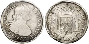 1802. Carlos IV. Santiago. JJ. 2 reales. ... 