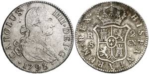1793. Carlos IV. Sevilla. CN. 2 reales. (AC. ... 