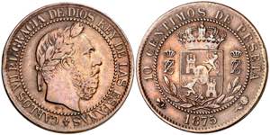 1875. Carlos VII, Pretendiente. Oñate. 10 ... 