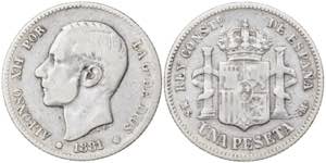 1881*---1. Alfonso XII. MSM. 1 peseta. (AC. ... 