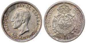 1926. Alfonso XIII. PCS. 50 céntimos. (AC. ... 
