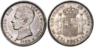1903*1903. Alfonso XIII. SMV. 1 peseta. (AC. ... 