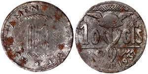 1937. Olot. 10 céntimos. (AC. 30). ... 