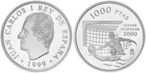 1999. Juan Carlos I. 1000 pesetas. (Fuster ... 