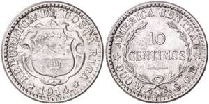 Costa Rica. 1914. 10 céntimos. (Kr. 146). ... 