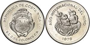 Costa Rica. 1979. 100 colones. (Kr. 206). ... 