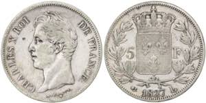 Francia. 1827. Carlos X. L (Bayona). 5 ... 
