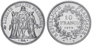 Francia. 1970. París. 10 francos. (Kr. ... 