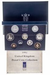Gran Bretaña. 1992. Isabel II. 9 monedas, ... 