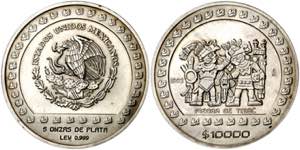 México. 1992. 10000 pesos. (Kr. 557). ... 
