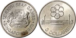 Singapur. 1973. 5 dólares. (Kr. 10). 7º ... 
