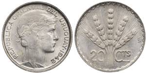 Uruguay. 1942. Santiago. 20 céntimos. (Kr. ... 