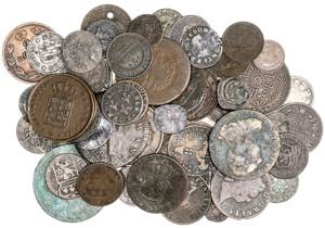 Lote de 72 monedas extranjeras, la gran ... 
