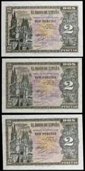 1938. Burgos. 2 pesetas. (Ed. D30a) (Ed. ... 