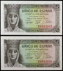 1943. 5 pesetas. (Ed. D47a) (Ed. 446a). 13 ... 
