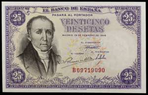 1946. 25 pesetas. (Ed. D51a) (Ed. 450a). 19 ... 
