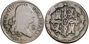 1797. Carlos IV. Segovia. 8 maravedís. (AC. ... 