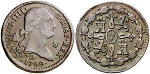 1799. Carlos IV. Segovia. 8 maravedís. (AC. ... 