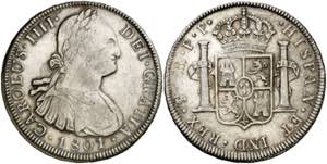 1801. Carlos IV. Potosí. PP. 8 reales. (AC. ... 