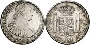 1802. Carlos IV. Potosí. PP. 8 reales. (AC. ... 