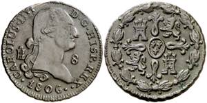 1806. Carlos IV. Segovia. 8 maravedís. (AC. ... 