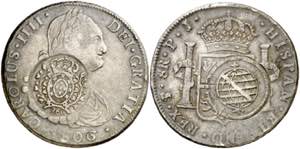 1806. Carlos IV. Potosí. PJ. 8 reales. ... 