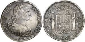 1791. Carlos IV. Santiago. DA. 8 reales. ... 