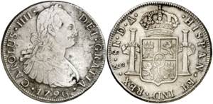 1796. Carlos IV. Santiago. DA. 8 reales. ... 