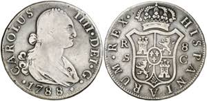 1788. Carlos IV. Sevilla. C. 8 reales. (AC. ... 