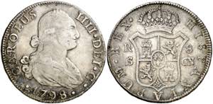 1798. Carlos IV. Sevilla. CN. 8 reales. (AC. ... 