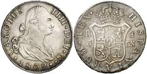 1802. Carlos IV. Sevilla. CN. 8 reales. (AC. ... 