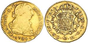 1789. Carlos IV. Guatemala. M. 1 escudo. ... 