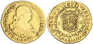 1801. Carlos IV. Lima. IJ. 1 escudo. (AC. ... 