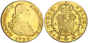 1799. Carlos IV. Madrid. MF. 1 escudo. (AC. ... 