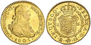 1801. Carlos IV. Madrid. FA. 1 escudo. (AC. ... 
