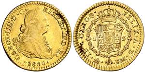 1800. Carlos IV. México. FM. 1 escudo. (AC. ... 