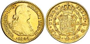 1804. Carlos IV. México. TH. 1 escudo. (AC. ... 