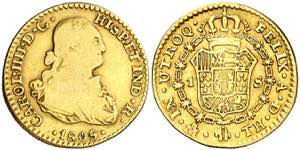 1805. Carlos IV. México. TH. 1 escudo. (AC. ... 
