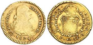1804. Carlos IV. Popayán. JT. 1 escudo. ... 