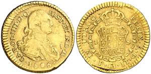 1805/4. Carlos IV. Popayán. JT. 1 escudo. ... 