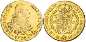 1793. Carlos IV. Madrid. M. 2 escudos. (AC. ... 
