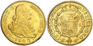 1800. Carlos IV. Madrid. MF. 2 escudos. (AC. ... 