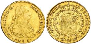 1801/791. Carlos IV. Madrid. MF. 2 escudos. ... 