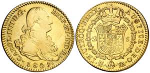 1807. Carlos IV. Madrid. FA. 2 escudos. (AC. ... 