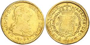 1790. Carlos IV. México. FM. 2 escudos. ... 